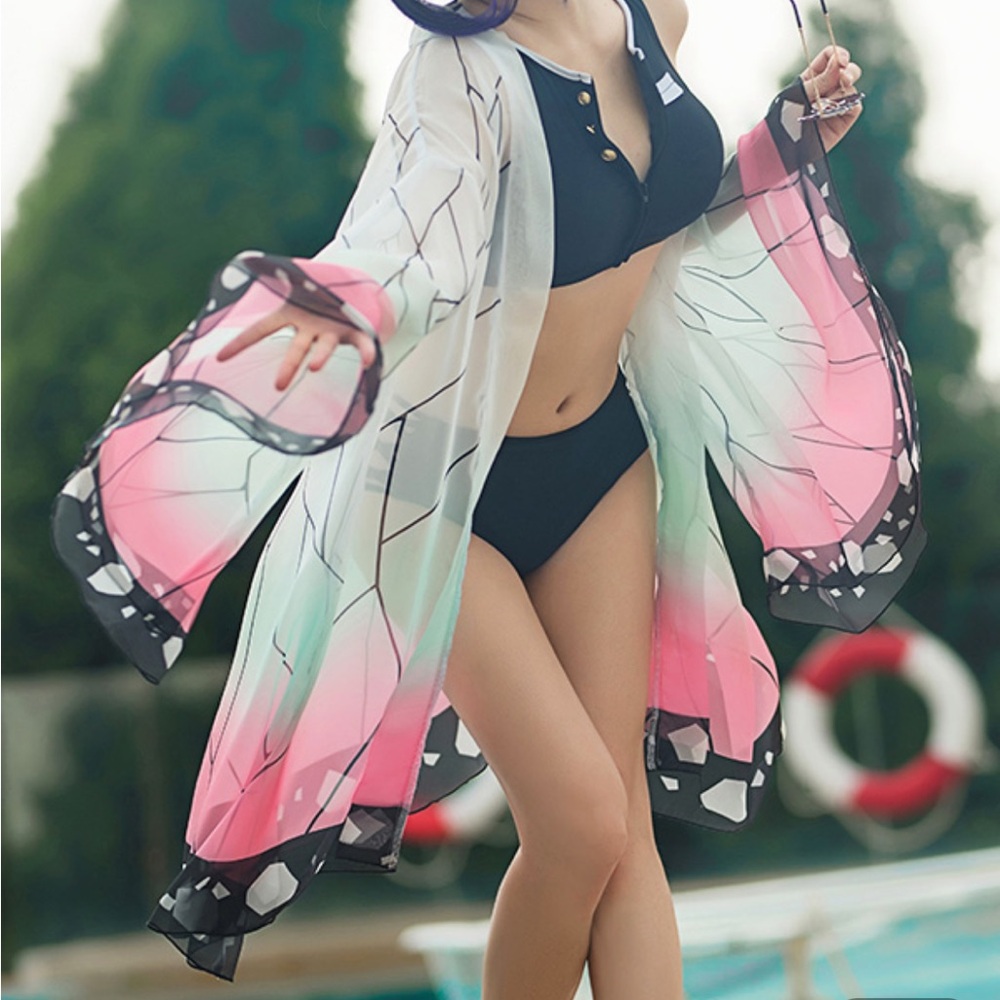 Demon slayer inspired swimwear shinobu